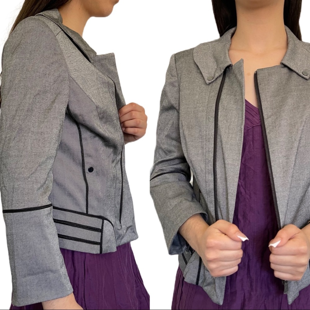 Etcétera Dark Gray Front zipper closure Jacket
